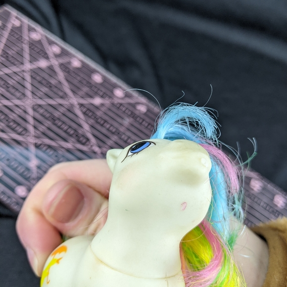 My Little Pony 1987 Quackers MLP G1 Duck Umbrella Rainbow - Picture 6 of 6